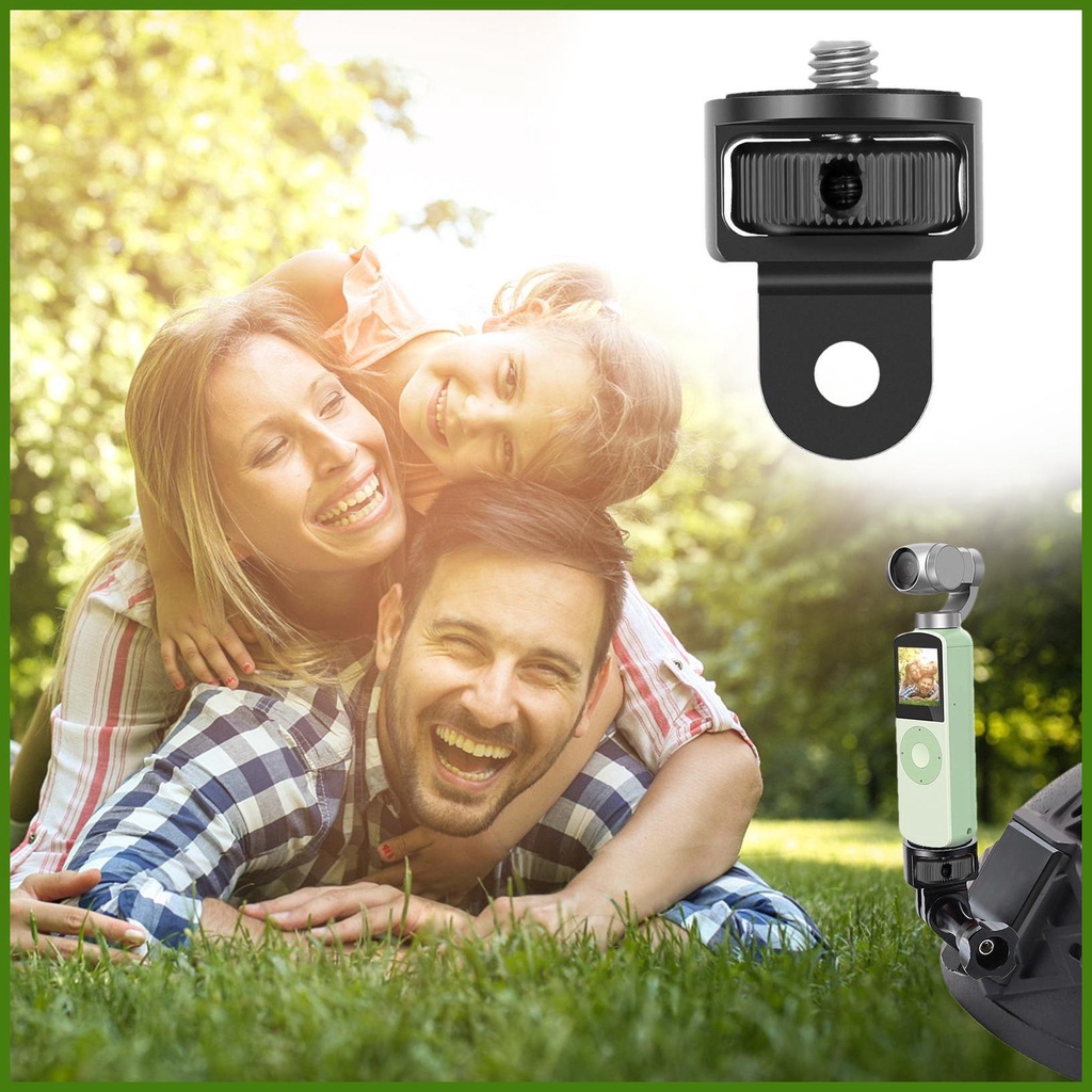 Bộ Chuyển Đổi Gậy Ba Chân Bằng Nhôm Với Đệm Cao Su Chống Trượt Tùy Chỉnh Kèm Ốc Vít Cho Máy Ảnh Hành Động