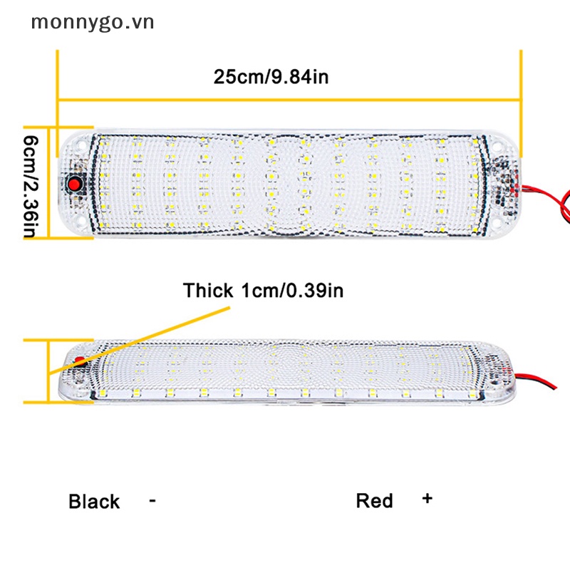 Bảng Đèn LED 72 Bóng Gắn Trần Xe Hơi Chuyên Dụng