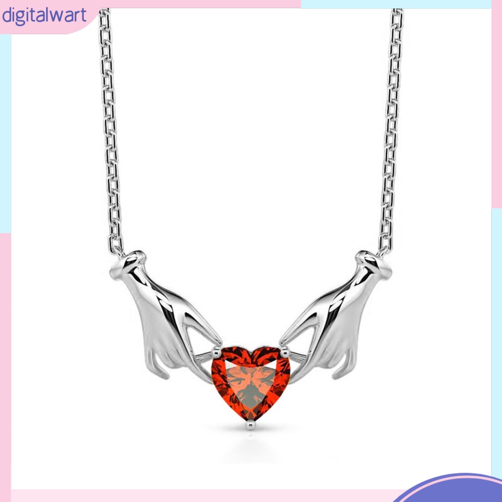 [IGT] Vòng cổ Mặt Hình Trái Tim Màu Sắc Tương Phản Cao Cấp Có Thể Điều Chỉnh