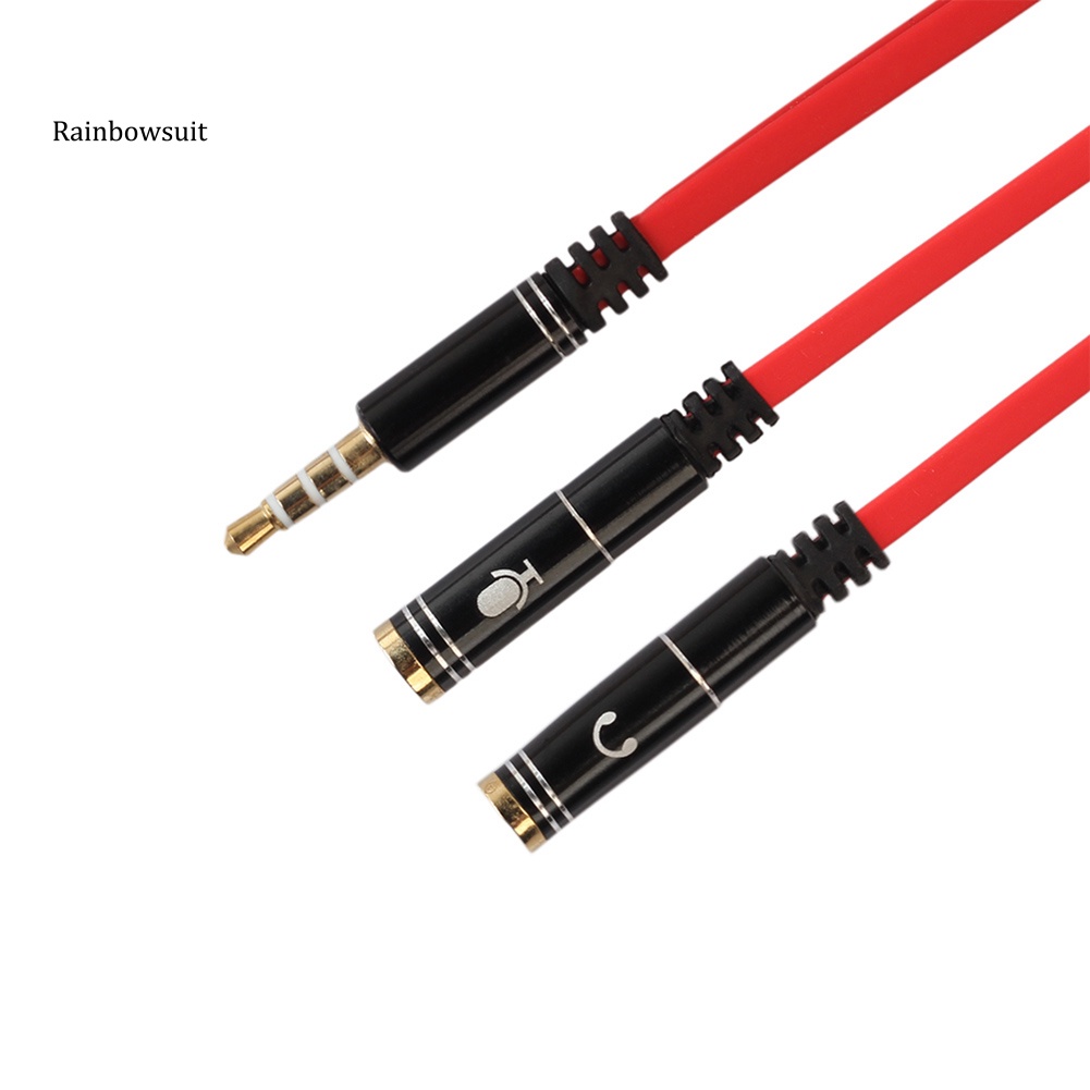 Dây Cáp Tách Tai Nghe TRRS 3.5mm 4 Trục Tiện Dụng