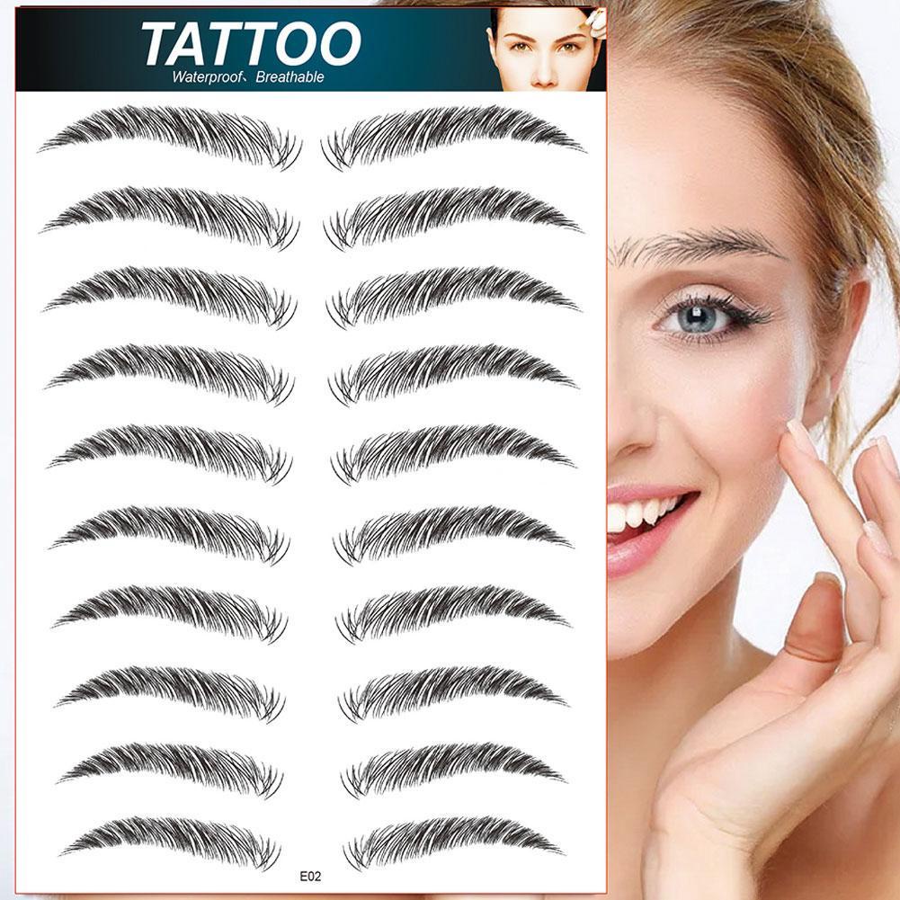 Miếng Dán Hình Xăm Lông Mày 6d Toàn Diện Không Thấm Nước K2N8