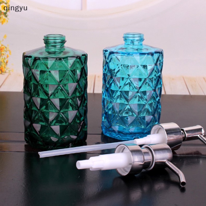 Bình Thủy Tinh Dày Dung Tích 350ml Đựng Xà Phòng Dạng Nhấn Tiện Dụng