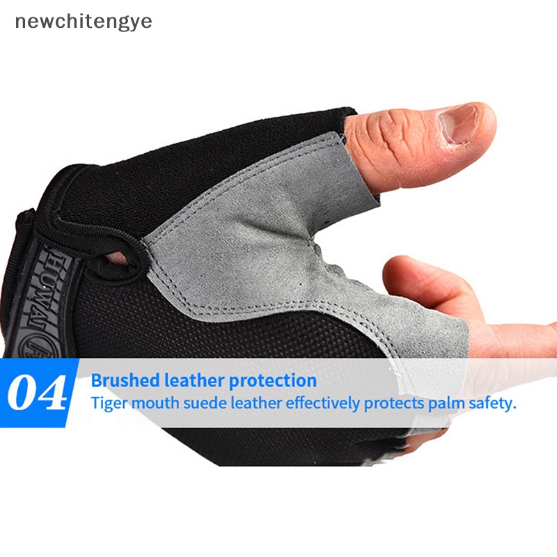 Găng Tay Thể Thao Nửa Ngón Chống Trượt Chống Mồ Hôi Thoáng Khí Cho Nam Nữ