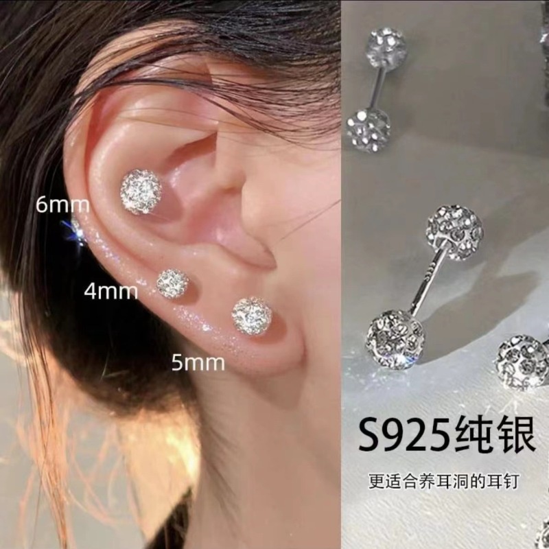 Khuyên Tai Nữ Đính Ngọc Thời Trang Hàn Quốc Mới