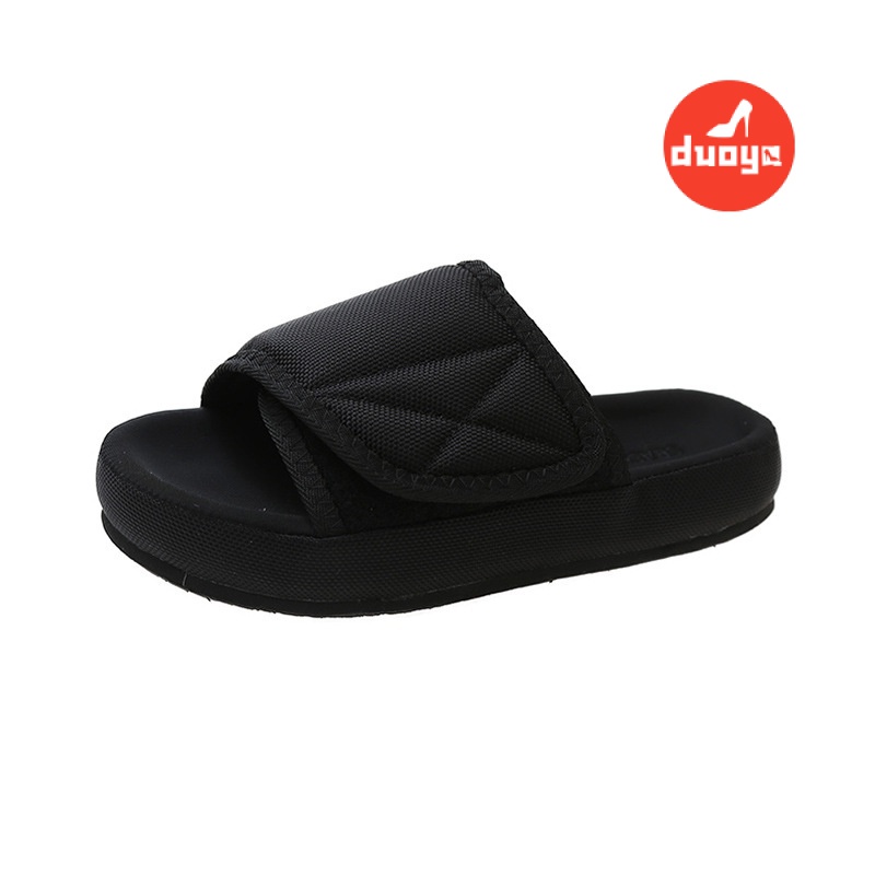 Duoya Tóc Thẳng ~ [Hàng Có Sẵn] Dép Đế Dày Chống Trượt Thời Trang Ngoài Trời Cho Nữ