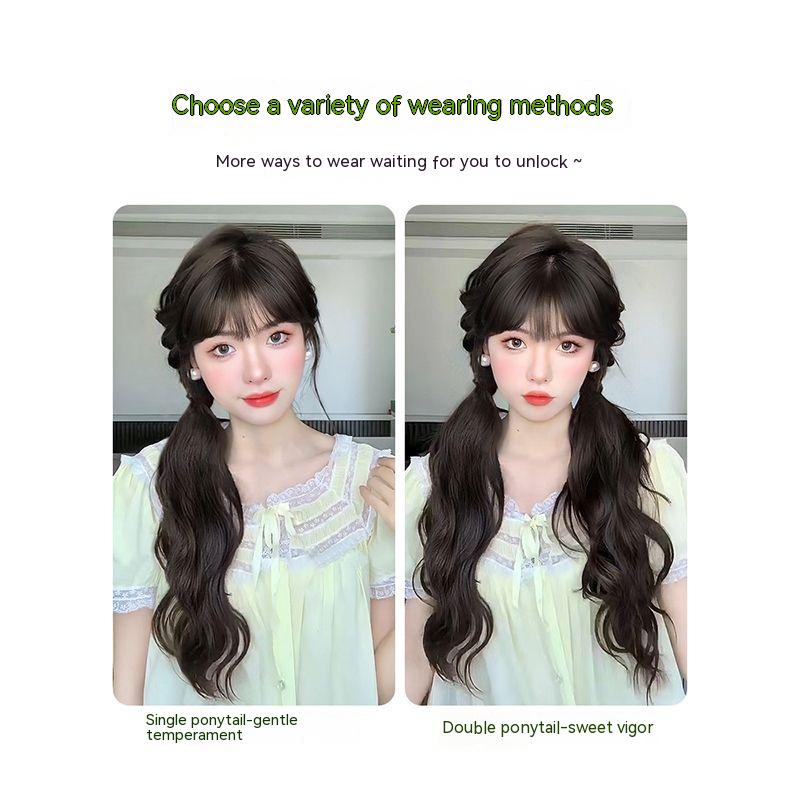 Tóc Giả Thắt Bím Đuôi Ngựa Dài Nhẹ Nhàng Tự Nhiên Dễ Thương Dành Cho Nữ