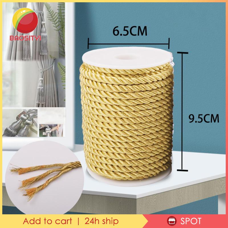 [Baosity1] Dây Bện 3 Sợi Bền Bỉ Dùng Để Trang Trí Nhà Cửa / Tiệc Tùng DIY