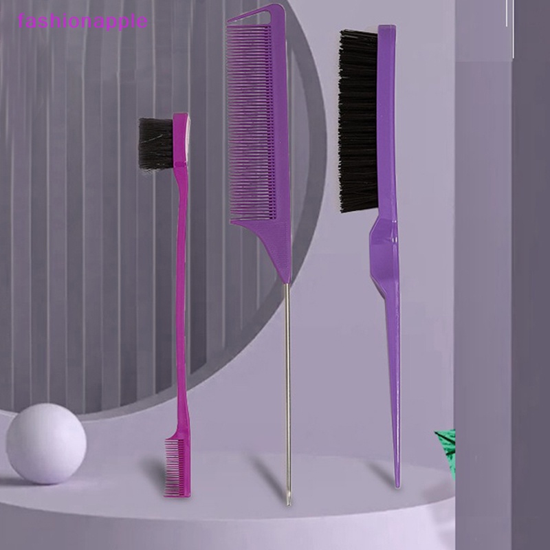 Bộ 3 Lược Chải Tóc Tạo Kiểu Hai Mặt Tiện Dụng