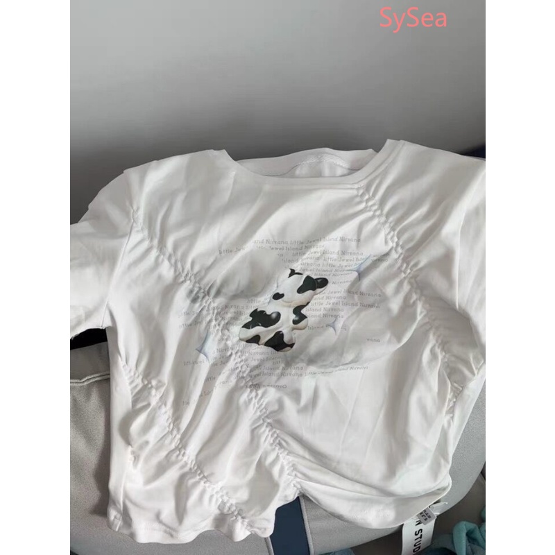 Áo Kiểu Xếp Ly Form Ôm Phong Cách Hàn Quốc Cho Nữ