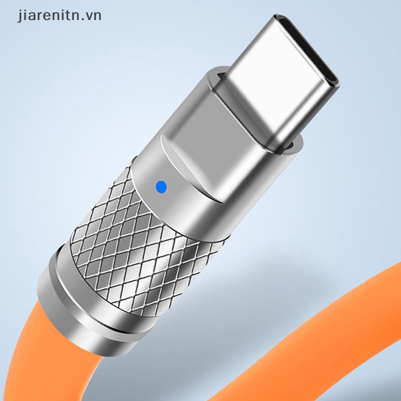 Dây Cáp Sạc Nhanh USB Type C 120W Bằng Silicon Cho Xiaomi Huawei Samsung