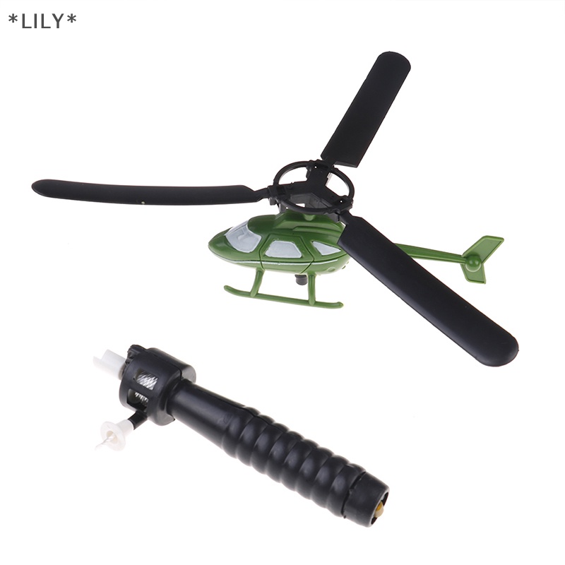LILY Trẻ em hàng không mô hình xử lý kéo máy bay đồ chơi ngoài trời cho bé máy bay trực thăng đồ chơi uuu