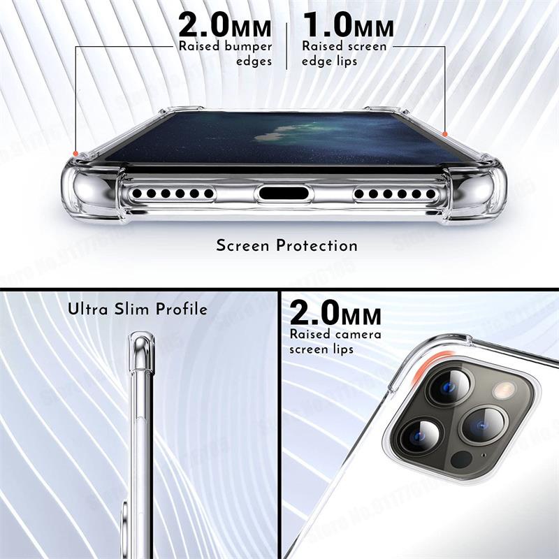 Ốp Điện Thoại Mềm Trong Suốt Chống Sốc Có Túi Khí Và Giá Đỡ Từ Tính Cho Xiaomi Redmi 10C Note 11 11S 10 Pro