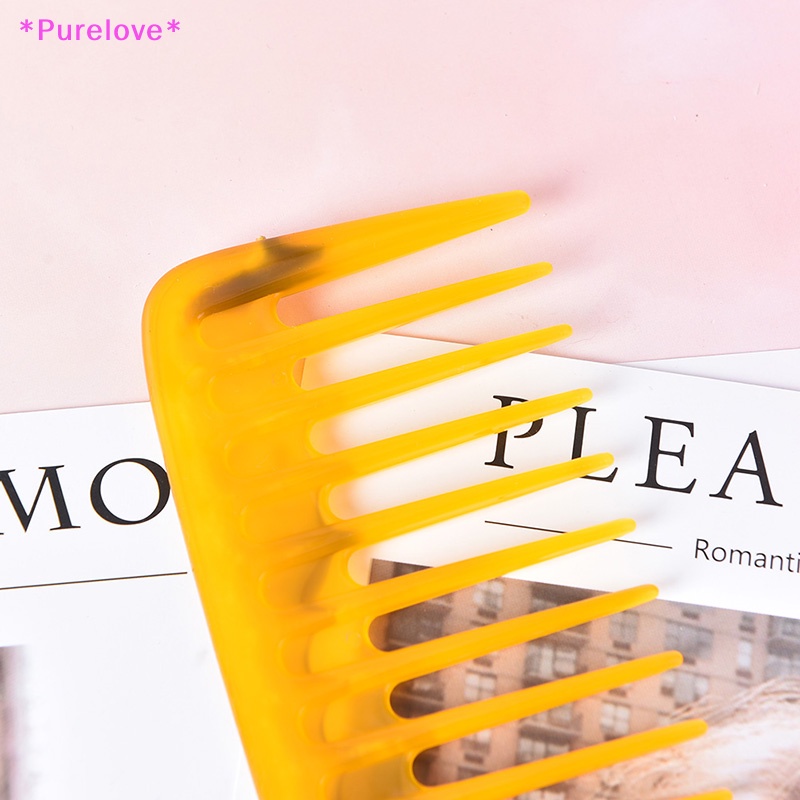 1 Lược Chải Tóc Răng Thưa Chống Tĩnh Điện Bằng Nhựa Chất Lượng Cao Áo Thun Thiết Kế Mới Năng Động Thời Trang