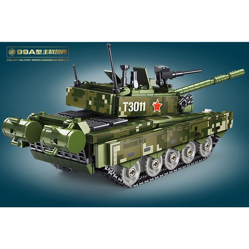 Đồ Chơi Lắp Ráp Xe Tăng Quân Đội 99A T3011