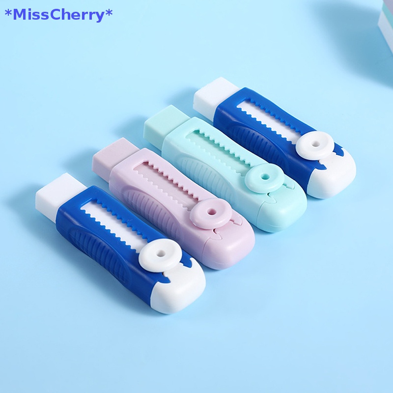 1 Bộ Gôm Tẩy Bút Chì Màu Bằng Nhựa Có Thể Thu Gọn Tiện Dụng Mới
