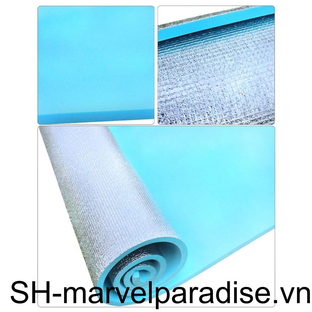 Thảm Đơn Tập Yoga Chất Liệu Nhôm EVA Dày Dặn Chống Ẩm Tiện Dụng