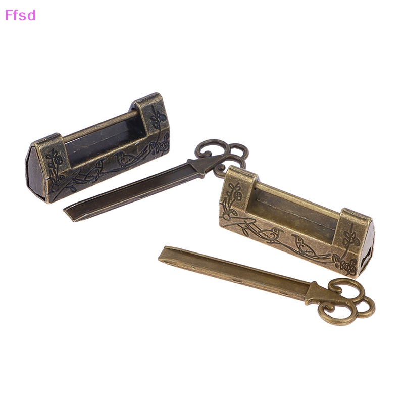 {Ffsd} Ổ Khóa Bằng Hợp Kim Kẽm Cổ Điển Trung Quốc / Chìa Khóa / Trang Sức Hàng Bán Chạy