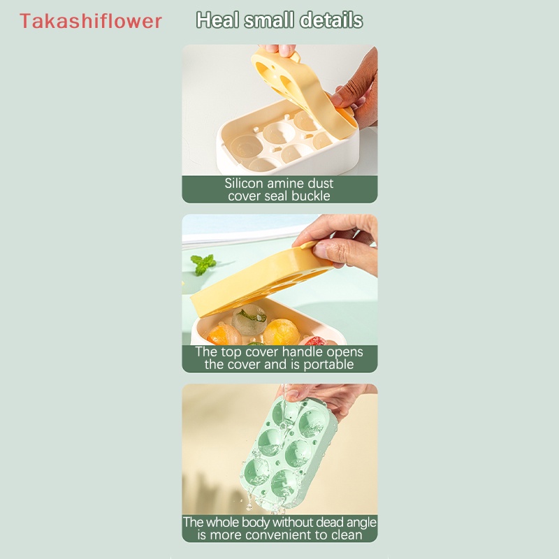 Khuôn Làm Đá 6 Ngăn Bằng Silicone Chất Lượng Cao