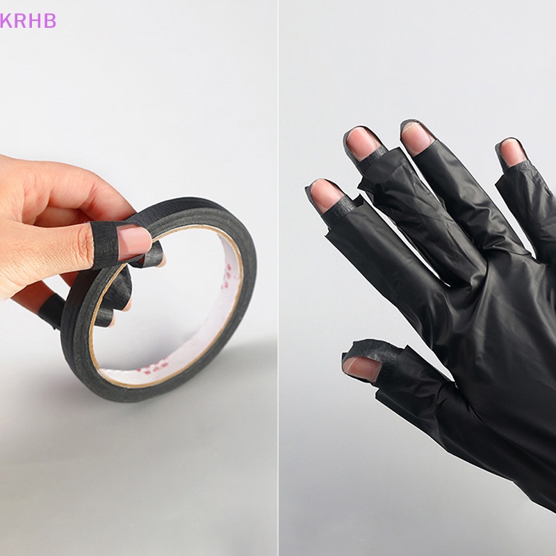 Set 10 Găng Tay Đèn LED UV Màu Đen Chống Tia UV Dùng Một Lần Mới