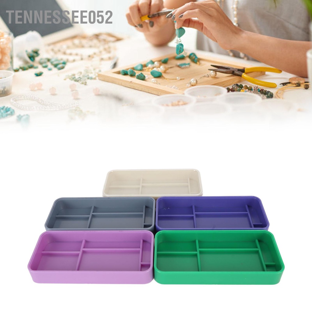 Tennessee052 Hộp lưu trữ các bộ phận đồng hồ 5 lớp Ngăn bụi có thể xếp chồng lên nhau Công cụ sửa chữa hình chữ nhật