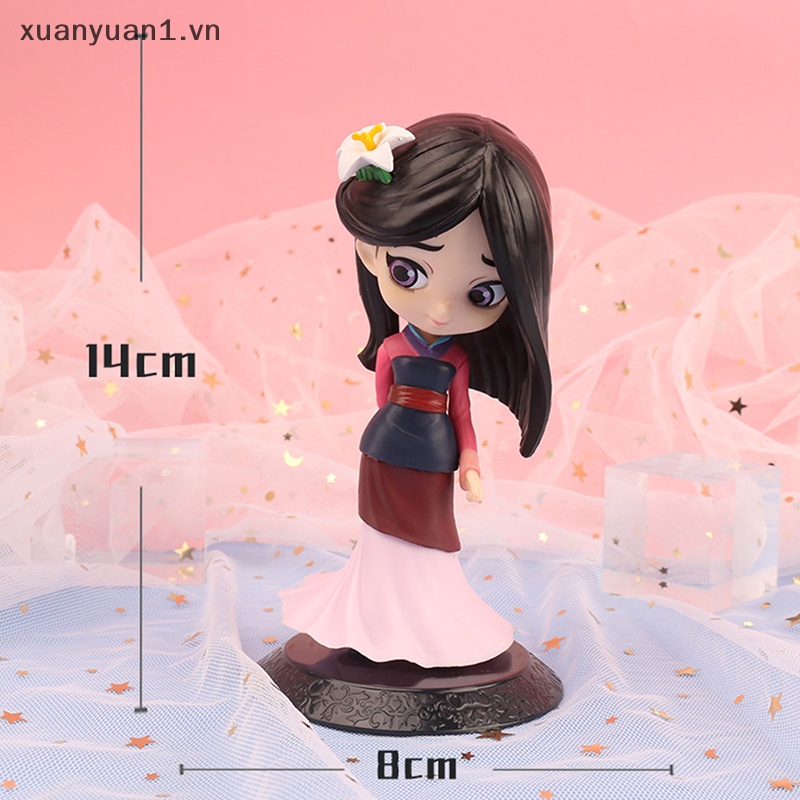 Mô Hình Búp Bê Công Chúa Mulan 14cm Dùng Trang Trí Bánh Kem
