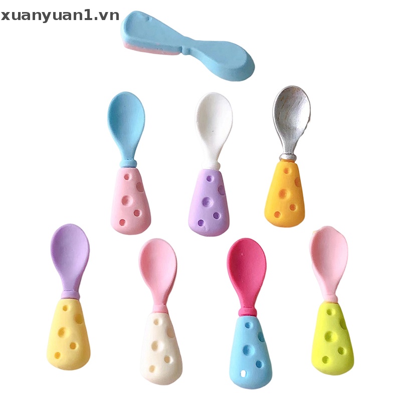 Set 10 Muỗng Mini Trang Trí Nhà Búp Bê