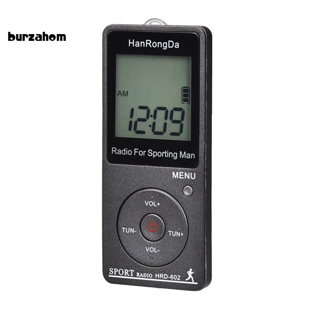 Radio Kỹ Thuật Số Mini HRD-602 Màn Hình LCD Tích Hợp Đài FM / AM Bỏ Túi Tiện Dụng Cho Leo Núi