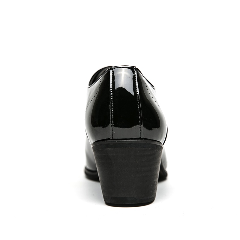 Giày Da Đế Xuồng Dày 6cm Thời Trang Lịch Lãm Cho Nam