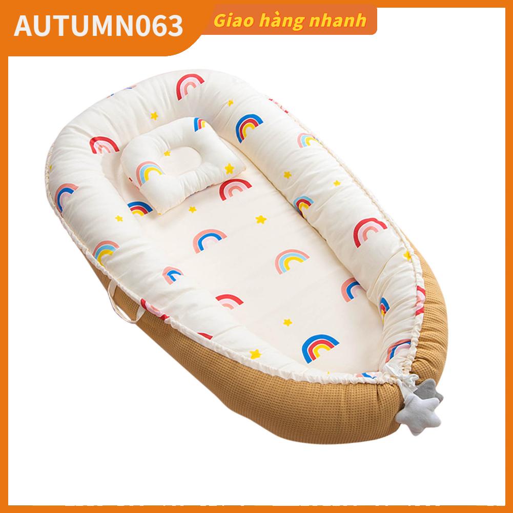 Autumn063 Baby Lounger Mềm mại thoáng khí Thiết kế công thái học Giường ngủ cho trẻ sơ sinh di động trong nhà ngoài trời