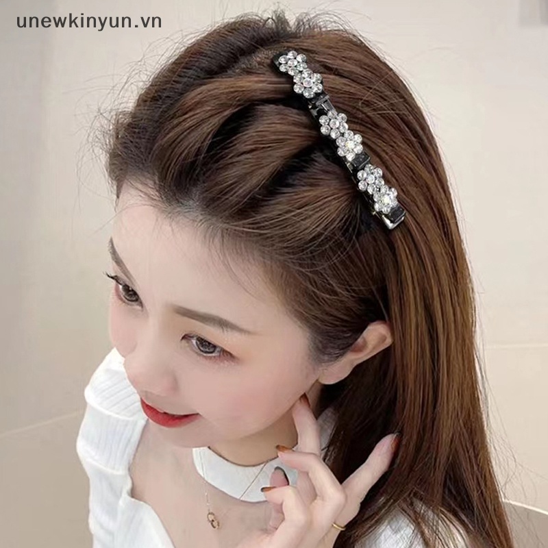 Uu Kẹp Tóc Mái Tóc Mái Ngang Hình Hoa Co Giãn Ngọt Ngào Dễ Thương Cho Nữ VN
