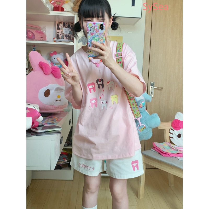 Quần ngắn ống rộng Thời Trang Mùa Hè Hàn Quốc Dành Cho Nữ