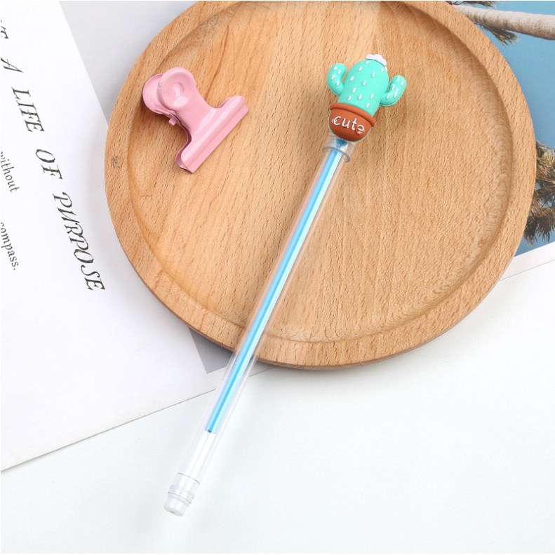 Bút Mực Gel Trong Suốt Hình Rau Củ Quả Dễ Thương Cho Học Sinh / Văn Phòng