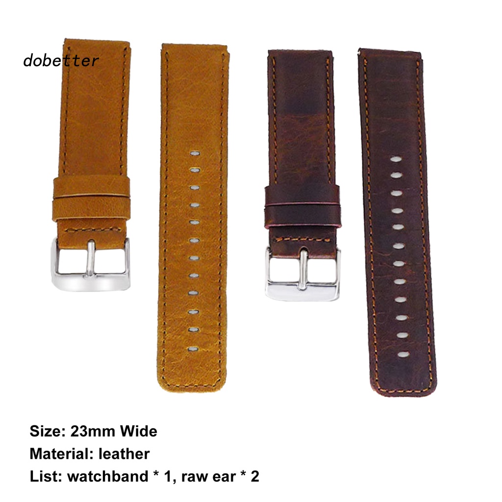 Dây Đồng Hồ Đeo Tay Giả Da 23mm Tháo Gỡ Nhanh Thoải Mái Lâu Trôi Dobetter