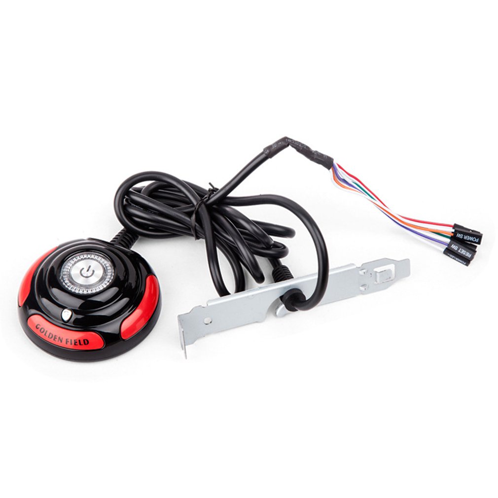 1.6M Desktop Pc Computer Case Poweron Power Supplies On Off Reset Switch With Cables External Remote [Q/5]