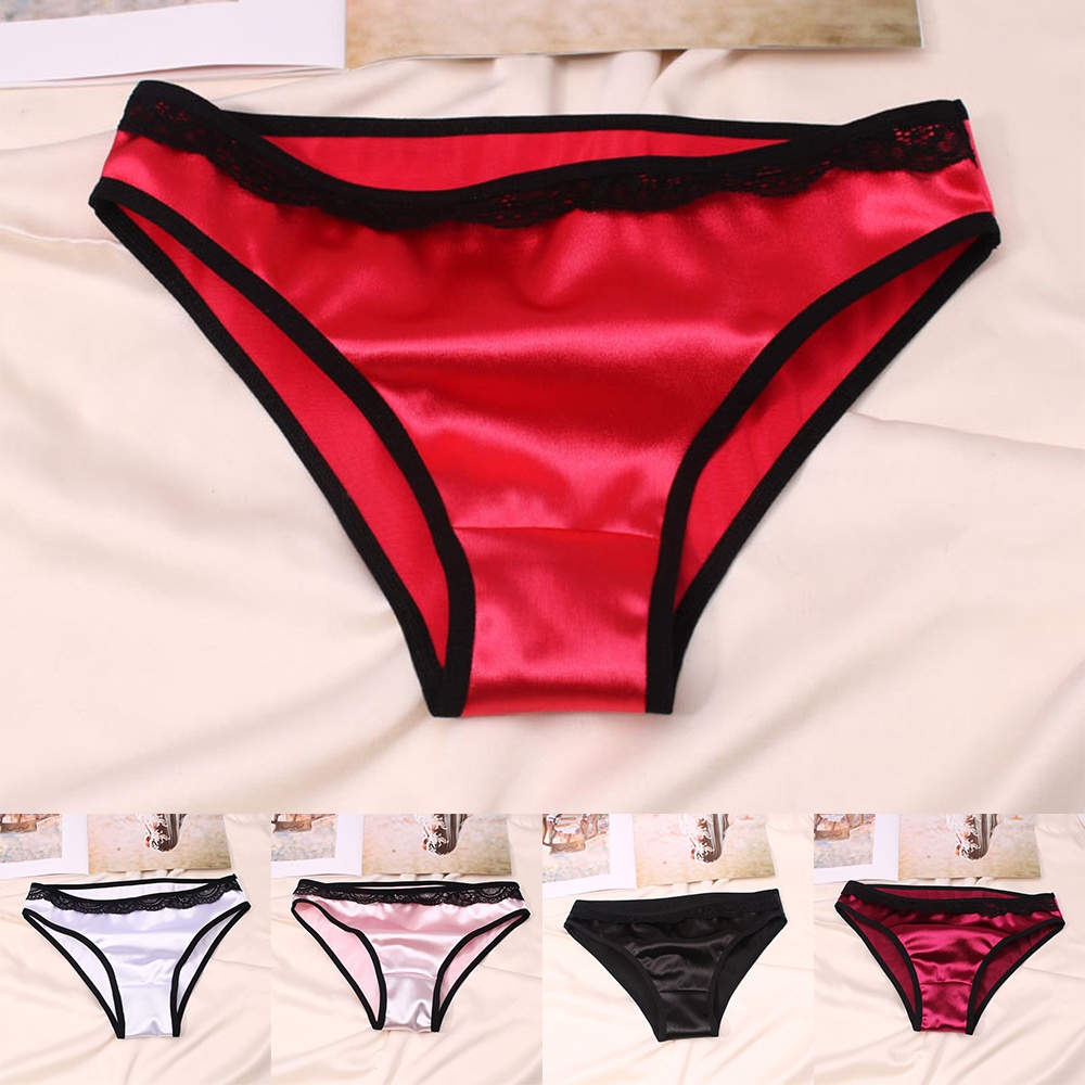 Quần Lót Tam Giác Màu Trơn Thoáng Khí Gợi Cảm Cho Nữ