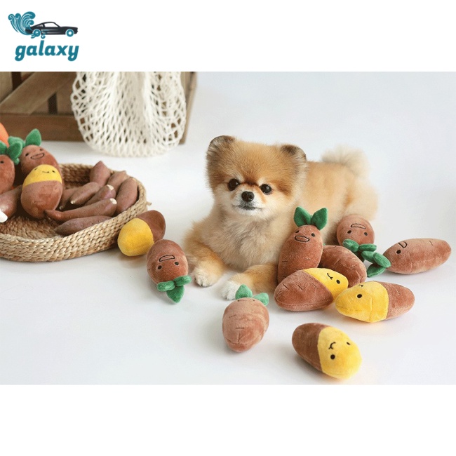 Galaxy Bộ Đồ Chơi Nhồi Bông Hình Khoai Tây Chiên Ẩn Tương Tác Với Thú Cưng