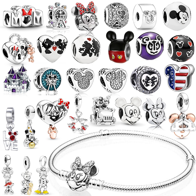 Hạt Charm Hình Trái Tim Hoạt Hình Dễ Thương Dùng Làm Trang Sức Cho Nữ