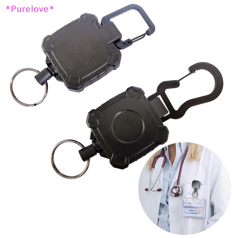 1 Móc Chìa Khóa Bằng Thép Không Gỉ Có Thể Thu Gọn Tiện Dụng Mới