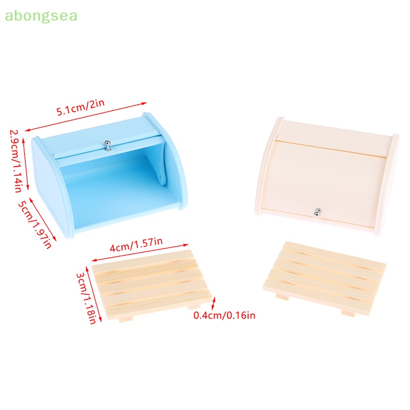 Abongsea Mô Hình Hộp Bánh Mì Tỉ Lệ 1: 6 Trang Trí Nhà Búp Bê