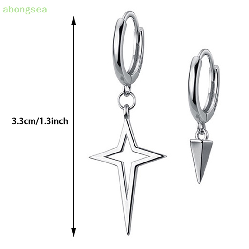 Khuyên Tai Bạc Hình Nón Không Đối Xứng Thời Trang Cho Nữ