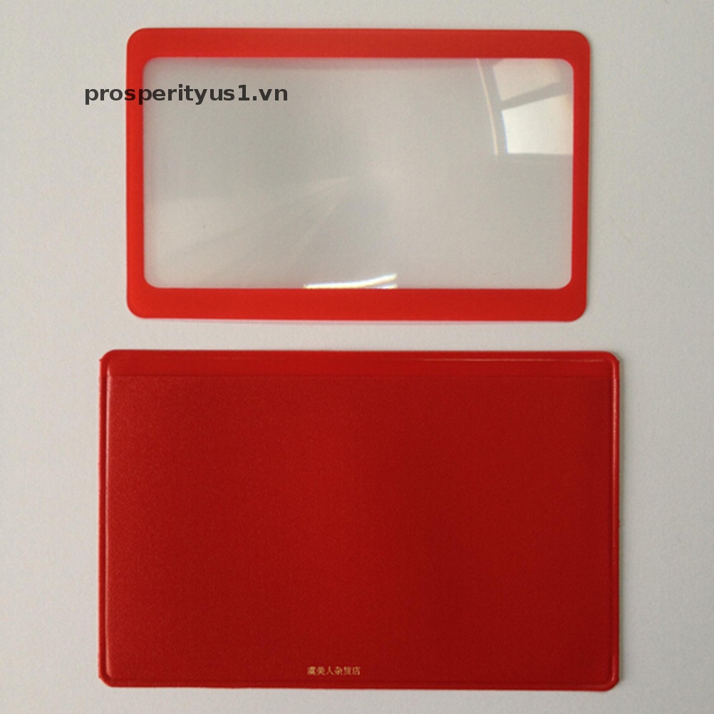 Kính Lúp Phóng Đại 1 [3X Bỏ Túi Dạng Ví Kẹp Tiện Dụng