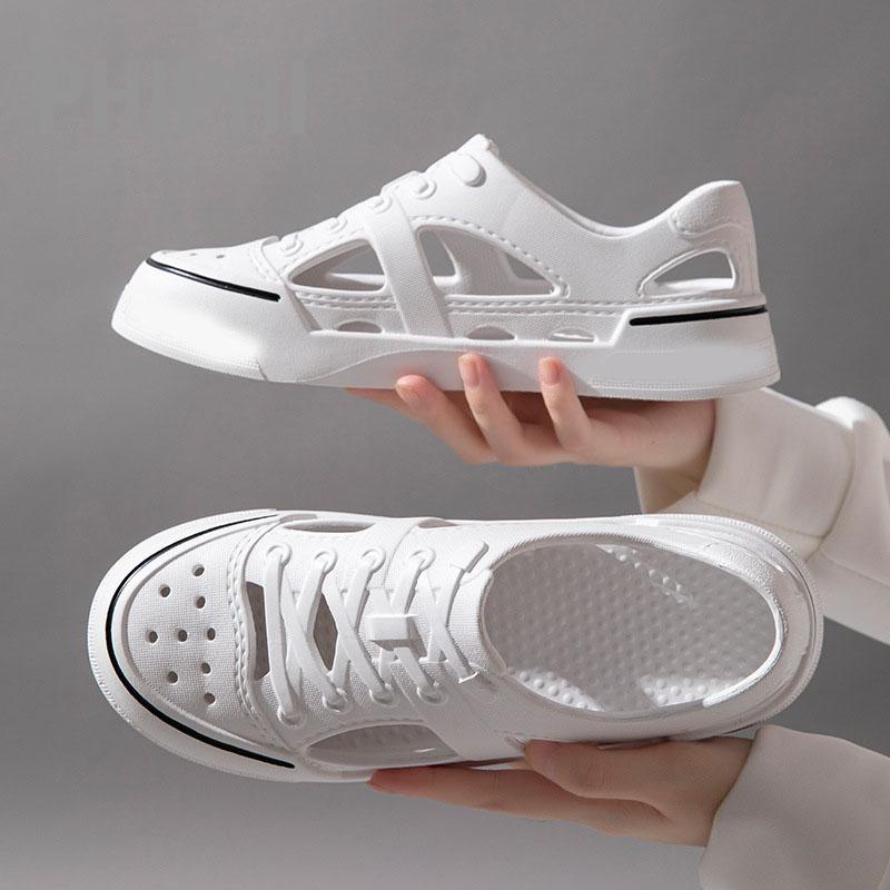 Giày sneaker đi biển siêu nhẹ chống nước nam nữ - Giày nhựa lỗ nam nữ đi mưa siêu bền - GL045