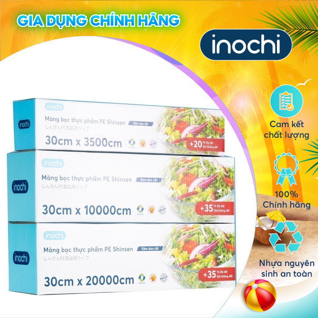 Màng bọc thực phẩm Inochi - PE Shinsen (Nhiều kích cỡ)