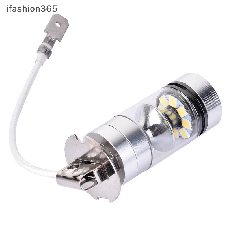 Set 2 Đèn LED Ánh Sáng Trắng 100W H3 2828 DRL 1000LM Năng Lượng Cao Cho Xe Hơi ifashion365