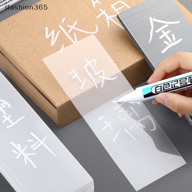 Bút Đánh Dấu Lốp Xe Hơi Màu Trắng Chống Thấm Nước 0.7 / 1.0 / 2.5mm ifashion365