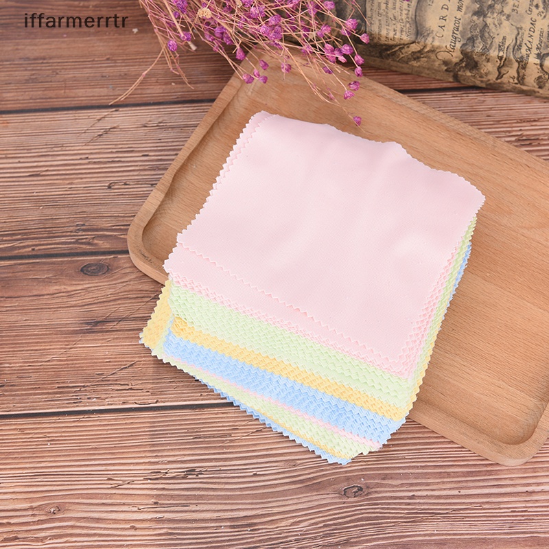 Set 10 Khăn Lau Kính / Màn Hình Điện Thoại / Ống Kính Máy Ảnh Bằng Sợi Microfiber