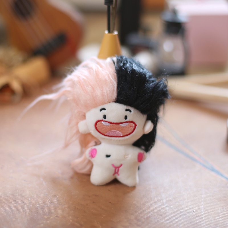Búp Bê Nhồi Bông Hình 12 Cung Hoàng Đạo Tóc Dài 10cm Dễ Thương