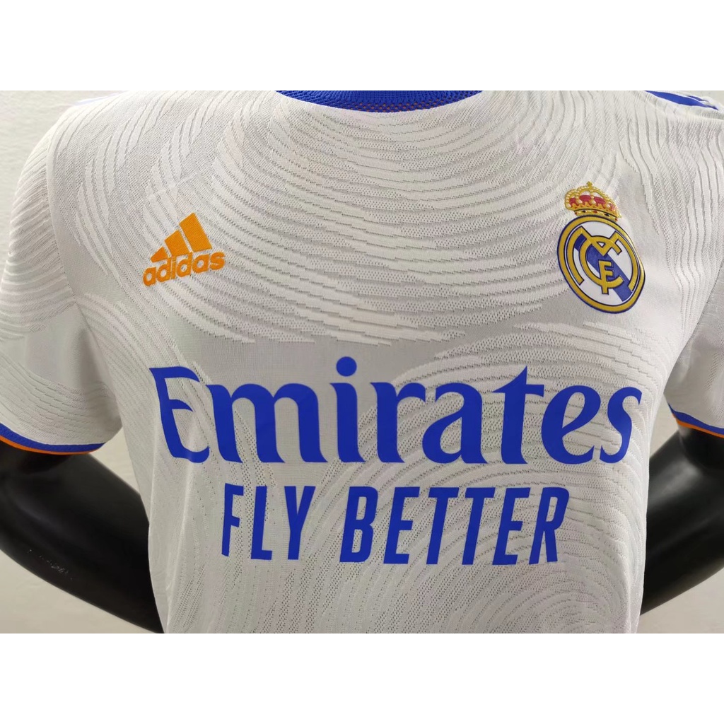 Áo Thun Bóng Đá Ngắn Tay Real Madrid Mùa Giải 2021 / 22