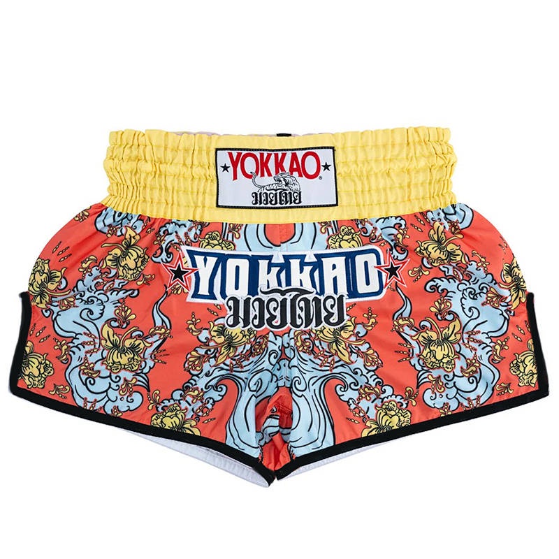 Quần short Muay Thái Lan Quần short chiến đấu chuyên nghiệp Lotus Quần short chiến đấu Thái Lan Quần short đào tạo cao eo Quần short tập thể dục cho trẻ em Người lớn Thời trang Boxing Quần thể thao cho nam và nữ