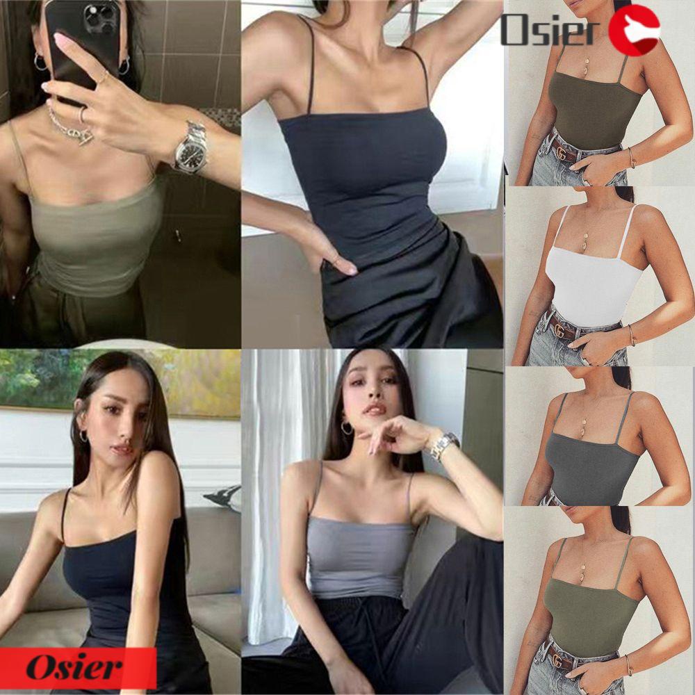 Áo Lót Ngủ Hai Dây Có Mút Đệm Ngực Thoáng Khí 1 Món Thời Trang